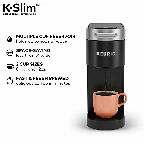 Top 10 ✔️ Keurig K- Slim Single Serve K-Cup Pod Coffee Maker, Multistream Technology, Black 💯 - Image 4