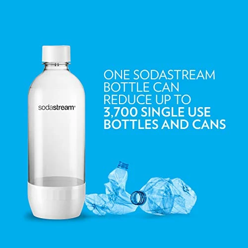 Best reviews of ๐คฉ SodaStream Dishwasher Safe 1L Classic DWS Carbonating Bottle White (twinpack), Pack Of 2 ๐ - Image 4