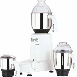 Buy 🌟 Preethi Eco Plus Mixer Grinder 110-Volt For Use In USA/Canada, White, 3-ja 🌟