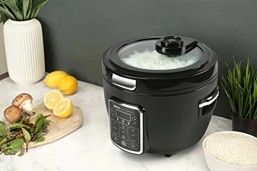 Flash Sale โ๏ธ Aroma Professional ARC-1230B Grain, Oatmeal,Slow Cooker, Saute, Steam, Timer, 10 Cup Uncooked/20 Cup Cooked, Black ๐ฅ - Image 4