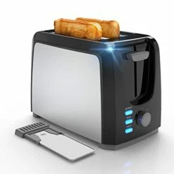 Buy 🔥 Evening Toaster 2 Slice Best Prime Toasters Stainless Steel Black Bagel Toaster Evenly And Quickly With 2 Wide Slots 7 Shade Settings And Removable Crumb Tray For Bread Waffles Stainless Steel,whit 🛒