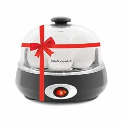 Buy 🥰 Elite Gourmet EGC007CHC# Rapid Egg Cooker, 7 Easy-To-Peel, Hard, Medium, Soft Boiled Eggs, Poacher, Omelet Maker, Auto Shut-Off, Alarm, 16-Recipe Booklet, BPA-Free, Charcoal Grey ⌛