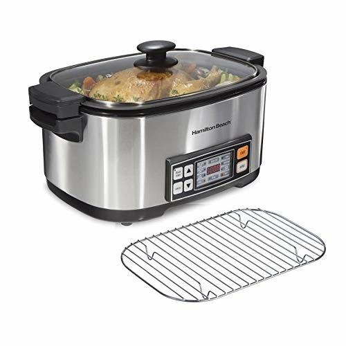 Top 10 โ Hamilton Beach 9-in-1 Slow Cooker For Sear, Saute, Steam, Rice, 6qt Nonstick Crock, Digital Electric, Stainless Steel (33065) ๐งจ