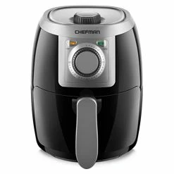 Wholesale ⌛ CHEFMAN Small, Compact Air Fryer Healthy Cooking, 2 Qt, Nonstick, User Friendly And Adjustable Temperature Control W/ 60 Minute Timer & Auto Shutoff, Dishwasher Safe Basket, BPA - Free, Black Stainless - 8 Quart 👏