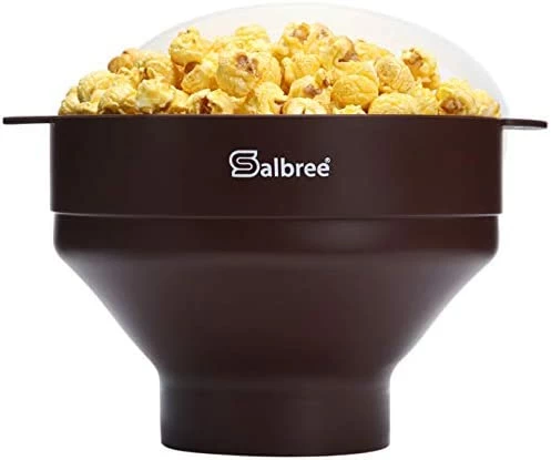 Cheapest 🎁 Original Salbree Microwave Popcorn Popper, Silicone Popcorn Maker, Collapsible Bowl - The Most Colors Available (Aqua) 🔥 - Image 9