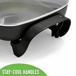 Top 10 👍 GreenLife Healthy Ceramic Nonstick, 12" 5QT Square Electric Skillet With Glass Lid, Dishwasher Safe, Adjustable Temperature Control, PFAS-Free, Black 🤩