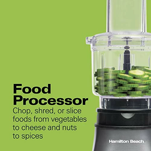 Buy 🛒 Hamilton Beach Blender And Food Processor Combo, Portable Blend-In Travel Cup, Shakes And Smoothies, 40oz Jar & 3-Cup Vegetable Chopper, Grey & Black (58163) 🌟 - Image 6