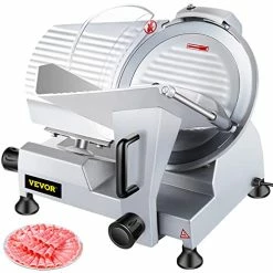 Best deal โค๏ธ VEVOR Commercial Meat Slicer, 10 Inch Electric Food Slicer, 240W Frozen Meat Deli Slicer, Premium Chromium-plated Steel Blade Semi-Auto Meat Slicer For Commercial And Home Use ๐
