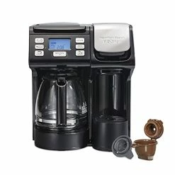 Discount 🔥 Hamilton Beach 49902 FlexBrew Trio 2-Way Coffee Maker, Compatible With K-Cup Pods Or Grounds, Combo, Single Serve & Full 12c Pot, Black - Fast Brewing 🧨