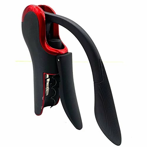 Outlet βοΈ KEISSCO Wine Opener Compact Vertical Corkscrew Wine Bottle Opener With Built-in Foil Cutter β¨ - Image 5