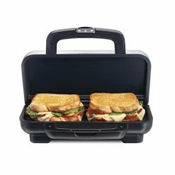 Budget 👏 Proctor Silex Deluxe Hot Sandwich Maker, Nonstick Plates, Stainless Steel (25415) ✨