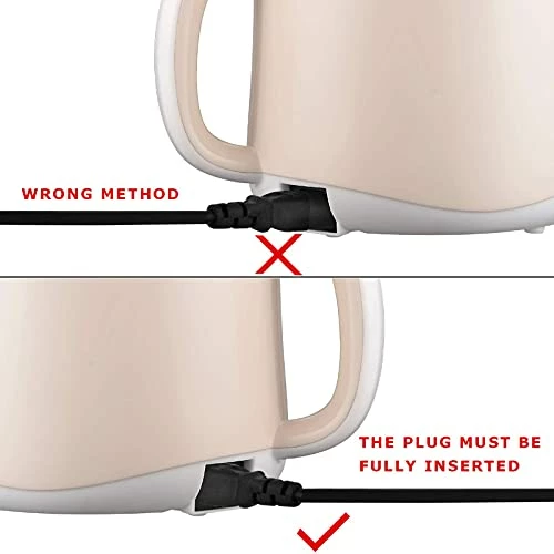 Flash Sale ๐ Dezin Electric Hot Pot, Rapid Noodles Cooker, Stainless Steel Mini Pot Perfect For Ramen, Egg, Pasta, Dumplings, Soup, Porridge, Oatmeal With Power Adjustment And Keep Warm Feature, 1.6L, Beige ๐ - Image 2