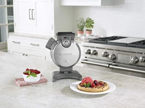 Best deal ๐ Mini Belgian Waffle Maker By Cuisinart, Vertical Mini Waffle Iron, Silve ๐ - Image 4