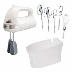Flash Sale ⭐ Hamilton Beach 6-Speed Electric Hand Mixer With Whisk, Dough Hooks And Easy Clean Beaters, Snap-On Storage Case, W 🎉