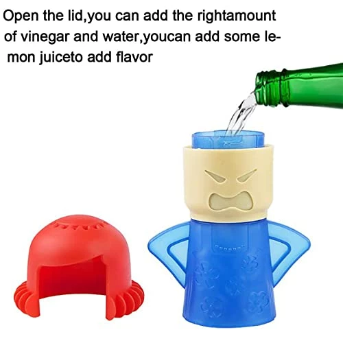 Discount π Yohencin Angry Mama Microwave Cleaner, Microwave Oven Steam Fridge Odor Absorber Kitchen Equipment Easily Crud In Minutes Steam Cleans With Water And Vinegar 1 PCS(Red) π - Image 3