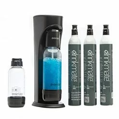 Cheapest 🤩 Drinkmate OmniFizz Sparkling Water And Soda Maker, Carbonates Any Drink, ULTIMATE BUNDLE With CO2 And BPA Free Bottles (Matte Black) 🛒