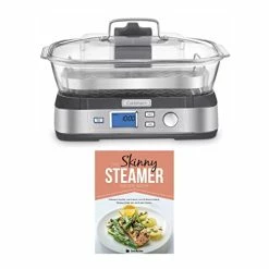 Outlet 🥰 Cusinart STM-1000 CookFresh Digital Glass Steamer With Recipe Book Bundle (2 Items) 👍