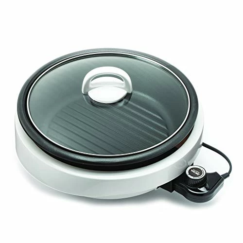 Flash Sale ๐ Aroma Housewares ASP-137 Grillet 3Qt. 3-in-1 Cool-Touch Electric Indoor Grill Portable, Dishwasher Safe, 3-Quart, Whit ๐
