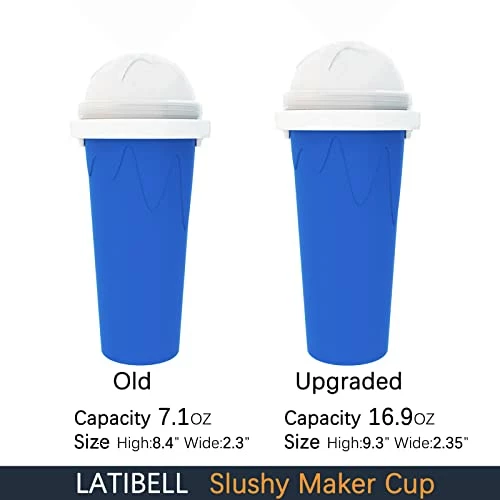 Top 10 ๐ LATIBELL Slushy Maker Cup Travel Slushie Cup Portable Slushie Maker Frozen Magic Cup Double Layer Silica Cup Pinch Cup ๐ Summer Cooler Smoothie Silicon Cup Mini Ice Cream Maker For Children' & Adult ๐ - Image 5