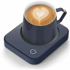 Outlet 🔥 Coffee Mug Warmer, ANBANGLIN Coffee Warmer For Desk With Auto Shut Off, Coffee Cup Warmer For Coffee Milk Tea, Candle Wax Cup Warmer Heating Plate (Dark Blue--NO Mug) 🔥