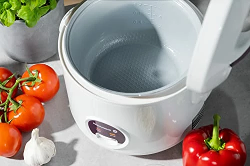 Brand new β€οΈ Reishunger Rice Cooker & Steamer With Keep-Warm Function - 8 Cups Cooked - Ceramic π§₯ Coating Incl. Steamer Insert - For 1-6 Peopl π - Image 2