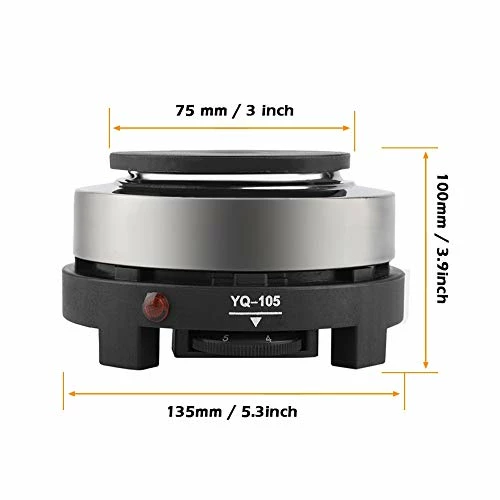Cheap π Yosoo Mini Electric Heater Stove, 500W 5.6 Inch Round Hot Plate Portable Countertop Burner For Ceramic Glass Kettle Single Plate Cooktop, Easy To Clean Multifunction Home Kitchen Hot Burner(110V Black) π₯° - Image 2
