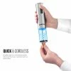 Coupon ⌛ Chefman Electric Wine Opener W/ Foil Cutter, One-Touch, Open 30 Bottles On Single Charge, Automatic Corkscrew & Foil Remover, Rechargeable Battery, 110 Watts, 120 Volts Black 🔥