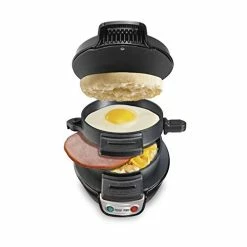 Best reviews of 👏 Hamilton Beach Breakfast Sandwich Maker With Egg Cooker Ring, Customize Ingredients, Perfect For English Muffins, Croissants, Mini Waffles, Black 🛒