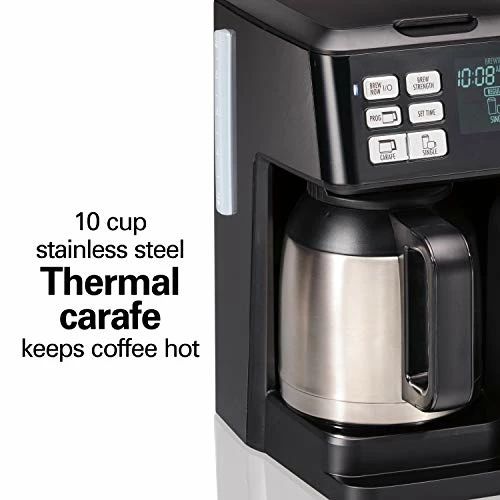 New π Hamilton Beach FlexBrew Trio 2-Way Coffee Maker, Compatible With K-Cup Pods Or Grounds, Combo, Single Serve & Full 10c Thermal Pot, Black And Stainless π - Image 2