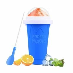 Best Sale π WALLBIG Slushie Maker Cup, Slushy Maker Frozen Magic Squeeze Cup Cooling Maker Cup Freeze Mug Milkshake , Portable Squeeze Ice Cup For Everyone, Blue, 2 Piece Set (WB01) β