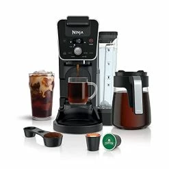 Flash Sale 👍 Ninja CFP201 DualBrew System 12-Cup Coffee Maker, Single-Serve For Grounds & K-Cup Pod Compatible, 3 Brew Styles, 60-oz. Water Reservoir & Carafe, Black ⭐