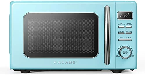 Best Pirce ๐คฉ Galanz GLCMKA07BER-07 Retro Microwave Oven, LED Lighting, Pull Handle Design, Child Lock, Bebop Blue, 0.7 Cu Ft ๐ฅ - Image 15
