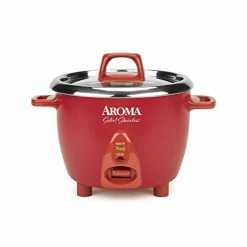 Top 10 👍 Aroma Housewares Select Stainless Rice Cooker & Warmer With Uncoated Inner Pot, 6-Cup(cooked)/ 1.2Qt, ARC-753SGR, Red ✨