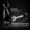 Best Sale 🎉 Ovente Electric Immersion Hand Blender 300 Watt 2 Mixing Speed With Stainless Steel Blades, Powerful Portable Easy Control Grip Stick Mixer Perfect For Smoothies, Puree Baby Food & Soup, Black HS560B 👍
