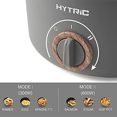 Discount ๐คฉ Hytric Electric Hot Pot With Handle, 1.5L Mini Multifunction Electric Cooker For Shabu-Shabu, Stir Fry, Noodles, Nonstick Frying Pan For Sautรฉ, Dual Power Control Ramen Cooker For Dorm And Office Green ๐ - Image 4