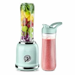 Outlet 🎁 Personal Blender, REDMOND Powerful Smoothie Blender With 2 Portable Bottle 2 Speed Control & Pulse Function 6 Stainless Steel Blades, BPA Free (Green) 🔥