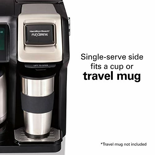 New π Hamilton Beach FlexBrew Trio 2-Way Coffee Maker, Compatible With K-Cup Pods Or Grounds, Combo, Single Serve & Full 10c Thermal Pot, Black And Stainless π - Image 3