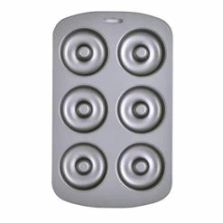 Coupon 😉 HIC Kitchen Nonstick 6-Cup Donut Pan, Carbon Steel With Quick-Release Non-Stick 🧥 Coating, PFOA Free, 10.5-Inches X 7-Inches ✨