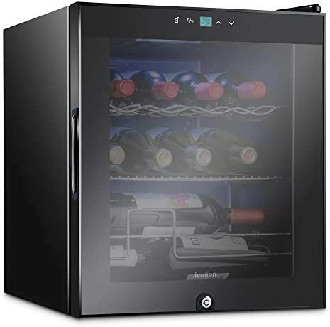 Cheapest β Ivation 12 Bottle Compressor Wine Cooler Refrigerator W/Lock | Large Freestanding Wine Cellar For Red, White, Champagne Or Sparkling Wine | 41f-64f Digital Temperature Control Fridge Stainless Steel β€οΈ - Image 5