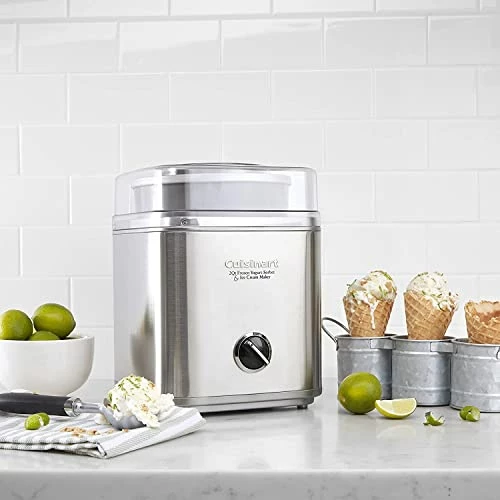 Best deal ๐ Ice Cream Maker By Cuisinart, Ice Cream And Frozen Yogurt Machine, 2-Qt. Double-Insulated Freezer Bowl, Silver, ICE30BC Brushed Chrome ๐ - Image 6