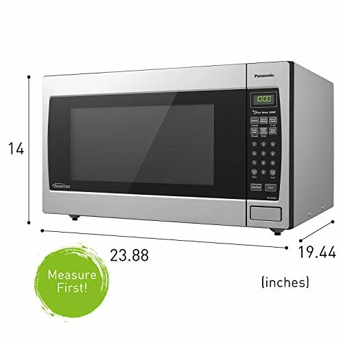 Best Pirce ๐งจ Panasonic Microwave Oven NN-SN966S Stainless Steel Countertop/Built-In With Inverter Technology And Genius Sensor, 2.2 Cubic Foot, 1250W โ - Image 3