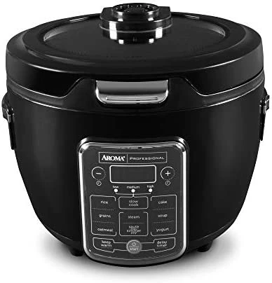 Flash Sale โ๏ธ Aroma Professional ARC-1230B Grain, Oatmeal,Slow Cooker, Saute, Steam, Timer, 10 Cup Uncooked/20 Cup Cooked, Black ๐ฅ - Image 6