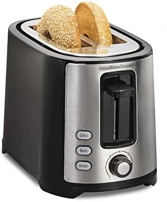 Cheap โญ Hamilton Beach 2 Slice Extra Wide Slot Toaster With Bagel & Defrost Settings, Shade Selector, Toast Boost, Auto Shutoff, Black & Stainless Steel (22633) ๐ฏ - Image 5
