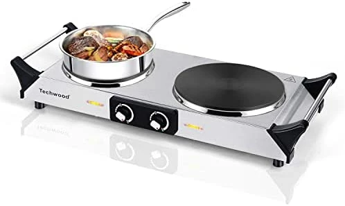 Wholesale โ๏ธ Techwood Hot Plate Portable Electric Stove 1500W Countertop Single Burner With Adjustable Temperature & Stay Cool Handles, 7.5โ Cooktop For Dorm Office/Home/Camp, Compatible For All Cookwares ๐ - Image 6