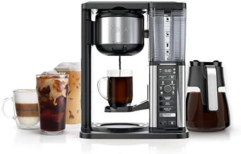 Best Sale ๐ Ninja CM401 Specialty 10-Cup Coffee Maker, With 4 Brew Styles For Ground Coffee, Built-in Water Reservoir, Fold-Away Frother & Glass Carafe, Black ๐ - Image 4
