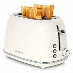 Brand new β€οΈ REDMOND 2 Slice Toaster Retro Stainless Steel Toaster With Bagel, Cancel, Defrost Function And 6 Bread Shade Settings Bread Toaster, Extra Wide Slot And Removable Crumb Tray, Cream, ST028 π