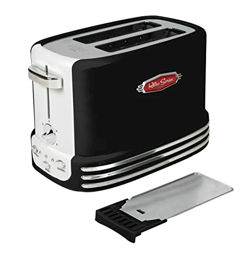 Top 10 🤩 Nostalgia Retro Wide 2-Slice Toaster, Vintage Design With Crumb Tray, Cord Storage & 5 Toasting Levels, Black ✨