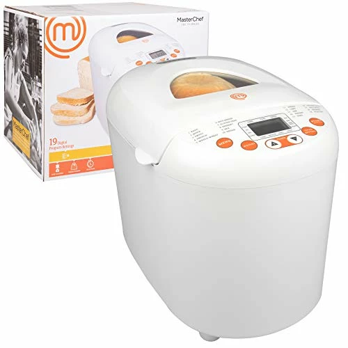 Flash Sale ❤️ MasterChef Bread Maker- 2-Pound Programmable Machine W 19 Settings And 13-Hour Delay Timer- FREE Recipe Guide Included 🧨