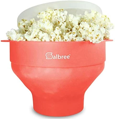 Cheapest 🎁 Original Salbree Microwave Popcorn Popper, Silicone Popcorn Maker, Collapsible Bowl - The Most Colors Available (Aqua) 🔥 - Image 12