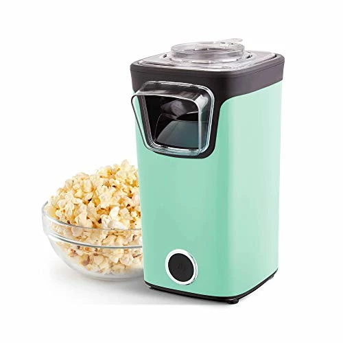 New 🛒 DASH Turbo POP Popcorn Maker With Measuring Cup To Portion Popping Corn Kernels + Melt Butter, 8 Cup Popcorn Machine - Aqua ⭐